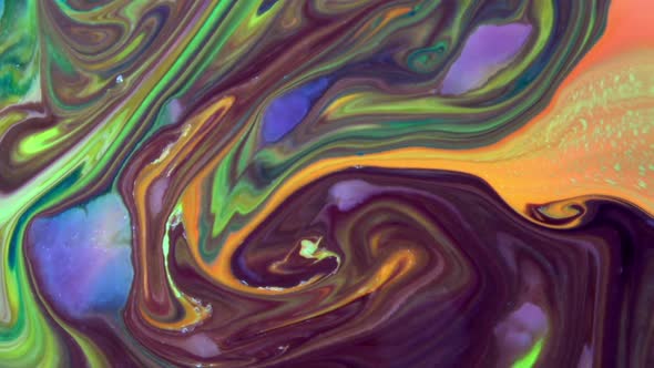 Abstract Colorful Paint Ink Diffusion Galactic Movement 2 alt