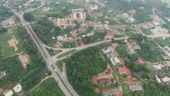 Aerial view of Cape coast Ghana