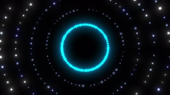 Glowing Circle Particle Animation Like Disco Background Wall Disco Particle Dot Lights Moving Random