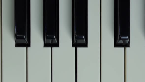 Piano Keyboard Close Up 