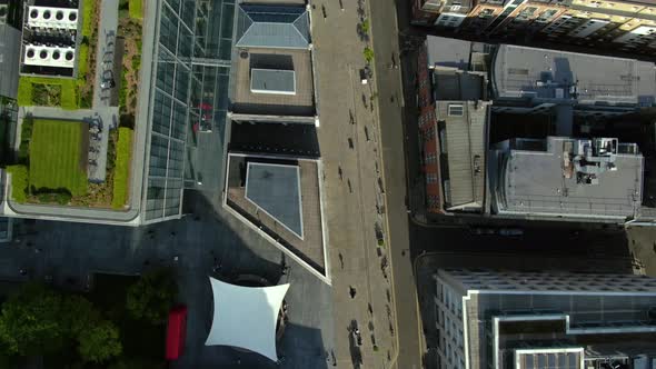 Top view of Buildings in the city of London