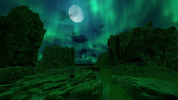 Northern Lights Sea