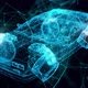 Cyberpunk Flying Car Hologram Close Up Hd - VideoHive Item for Sale
