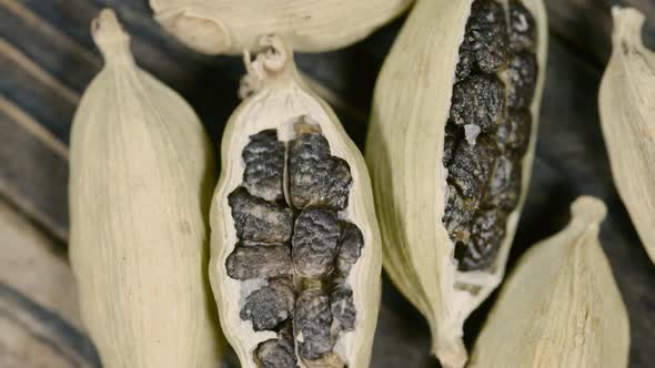 Cardamom Seed Pods Macro