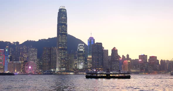 Hong Kong at sunset time  shooting by Canon C200