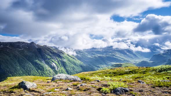 Timelapse at Sognefjell, Province Vestland, Norway