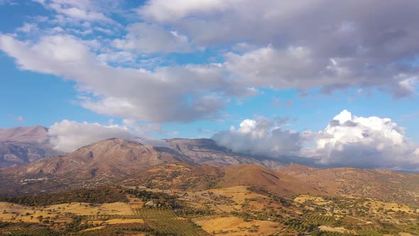 Aerial View of Crete Island Greece