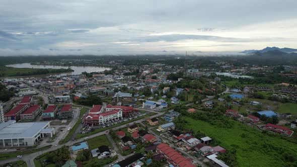 The Towns of Sarawak, Borneo, Malaysia