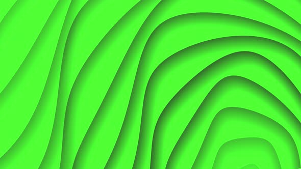 Green Colorful Line Smooth Wave Background