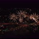 Beautiful Festive Fireworks Against the Dark Sky Late at Night - VideoHive Item for Sale