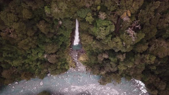 Rainforest waterfall