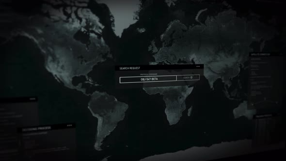 Spy Uses Innovative Digital Surveillance Interface To Track Target On World Map alt