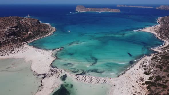 Amazing View of Balos Bay Gramvousa Crete Greece