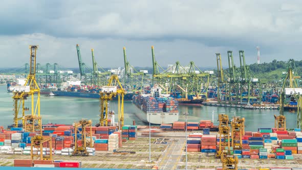 Commercial Port of Singapore Timelapse