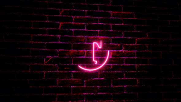 Neon T Logo Intro Animation