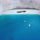 Aerial drone view of iconic beach of Navagio or Shipwreck - VideoHive Item for Sale