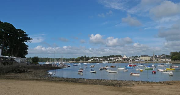 Combrit harbour, Finistere, Brittany, France