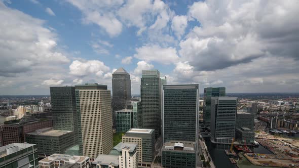 Docklands canary wharf london finance city money business offices