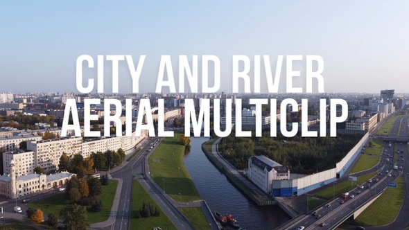 City And River Arial Multiclip