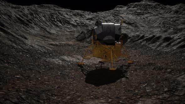 Lunar Landing Mission on the Moon