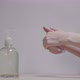 Women's Hands Apply Sanitizer Gel - VideoHive Item for Sale