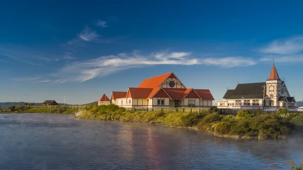 Church in Rotorua timelapse