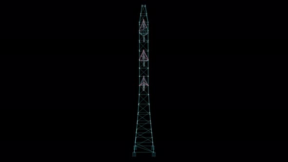 High Voltage Electric Towers Hologram alt