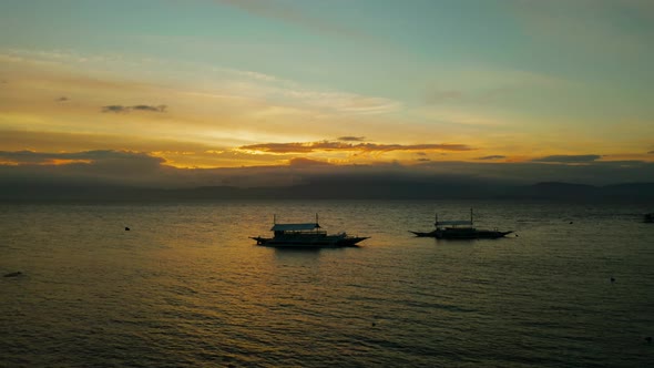 Cloudy Sky Over the Sea During Sunset.