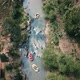 Aerial View People Rafting In The Local River In Indonesia - VideoHive Item for Sale