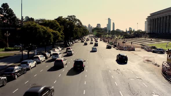 Bridge Avenue In Buenos Aires