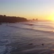 Aerial view from drone plane epic of waves in punta de lobos pichilemu chile epic sunset - VideoHive Item for Sale