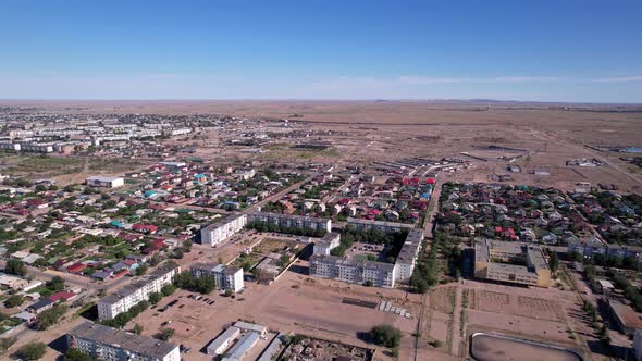 The Small Town of Balkhash is a View From a Drone