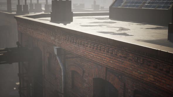 Abandoned Factory Empty Because of the Coronavirus Covid-19 Epidemic alt