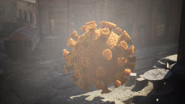 Coronavirus COVID 19 Quarantine on Empty City Streets alt