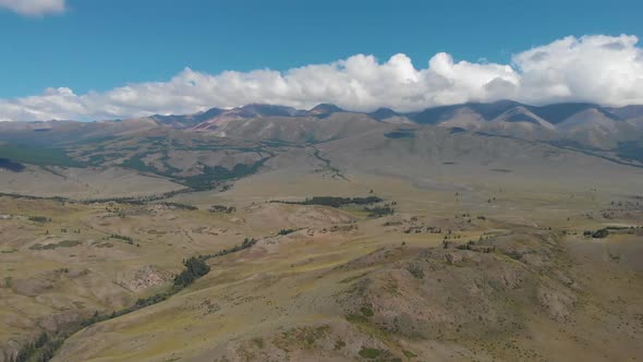 Aerial Video of the Kurai Steppe