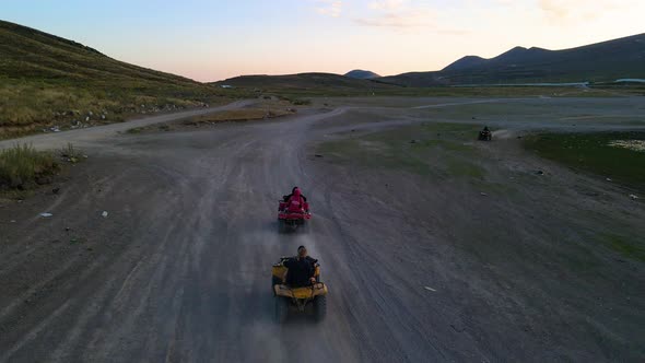 ATV Riding Attraction Overhead Aerial View