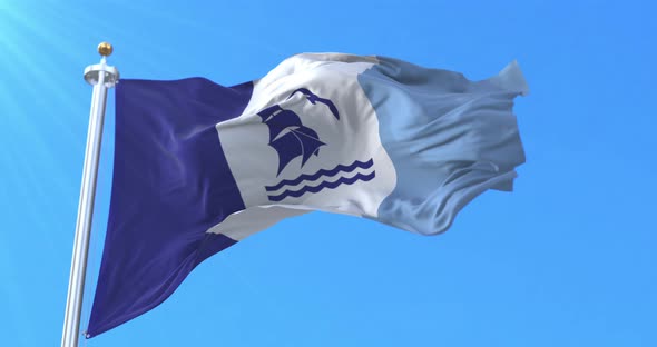 Río Gallegos City Flag, Argentina