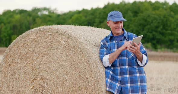 Agriculture Farming Farmer Using Tablet Computer