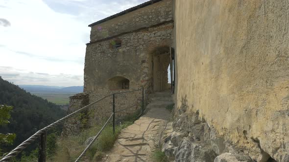 Entrance of Rasnov Fortress