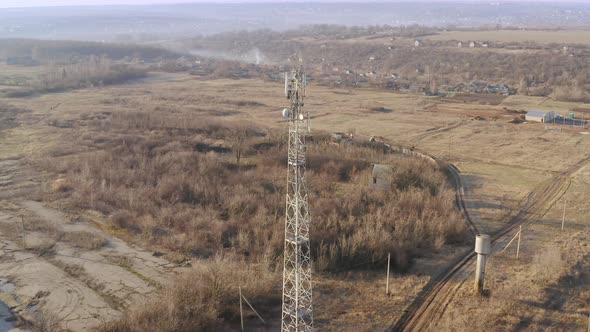 Mobile Tower in the Middle of the Countryside