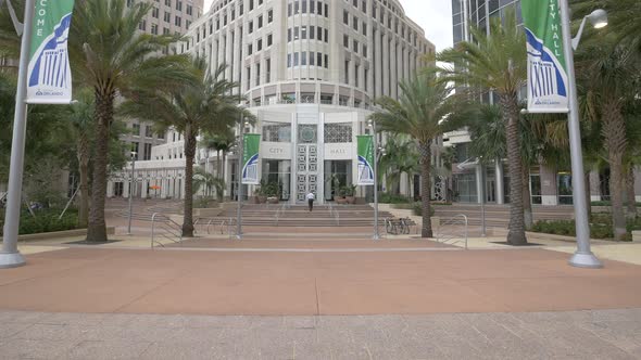 Main entrance to the City Hall of Orlando