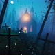 Old Cemetery at night 02 4K - VideoHive Item for Sale