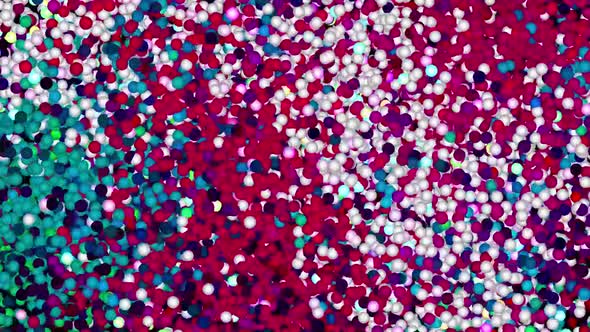 Glitter Vibrant Spheres Abstract Background Digital Rendering