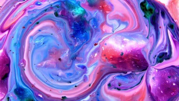 Abstract Colors And Paint Swirling Background Spread Texture