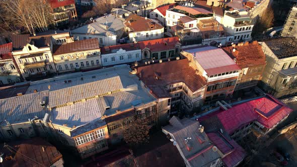 Old Architecture Houses In The Morning