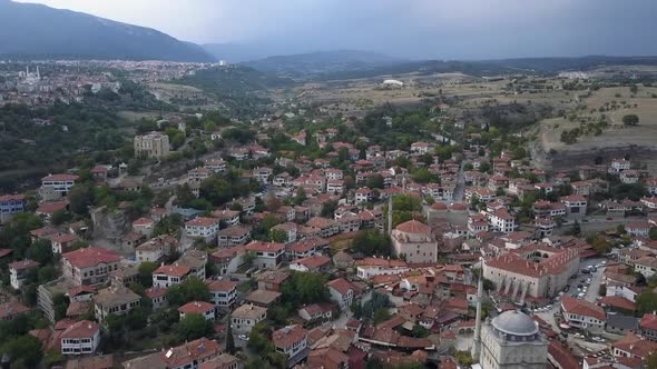 Drone view of the old town of Safranbolu - Turkey