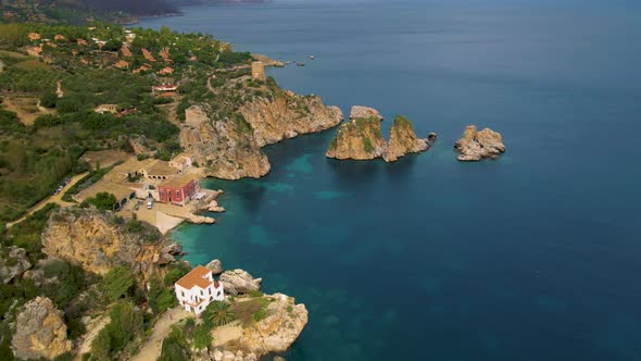 Picturesque Summer View of Tonnara Di Scopello