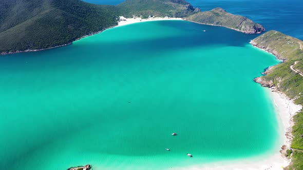 Coast city of Lakes Region tourism landmark of Rio de Janeiro Brazil.