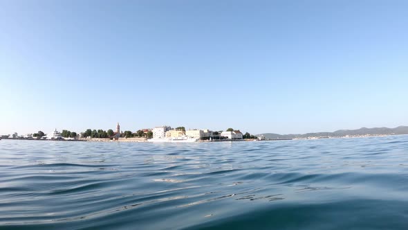 Swim in the Adriatic Sea on an early morning in Zadar