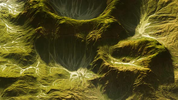 View of the Alien Planet Landscape